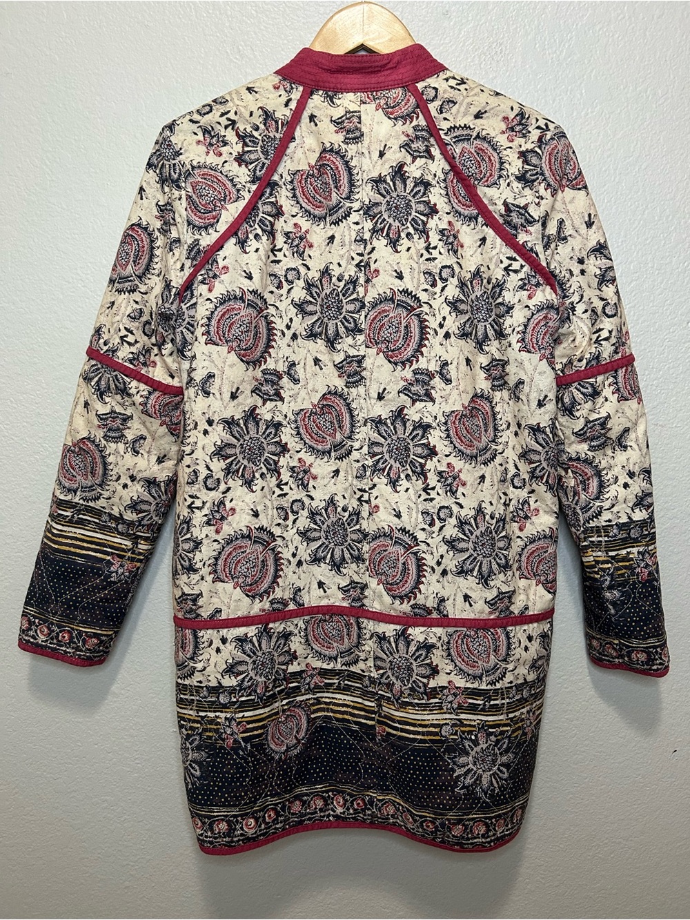 Free People Belario Reversible Quilted Jacket Cotton Small Boho - Picture 7 of 10